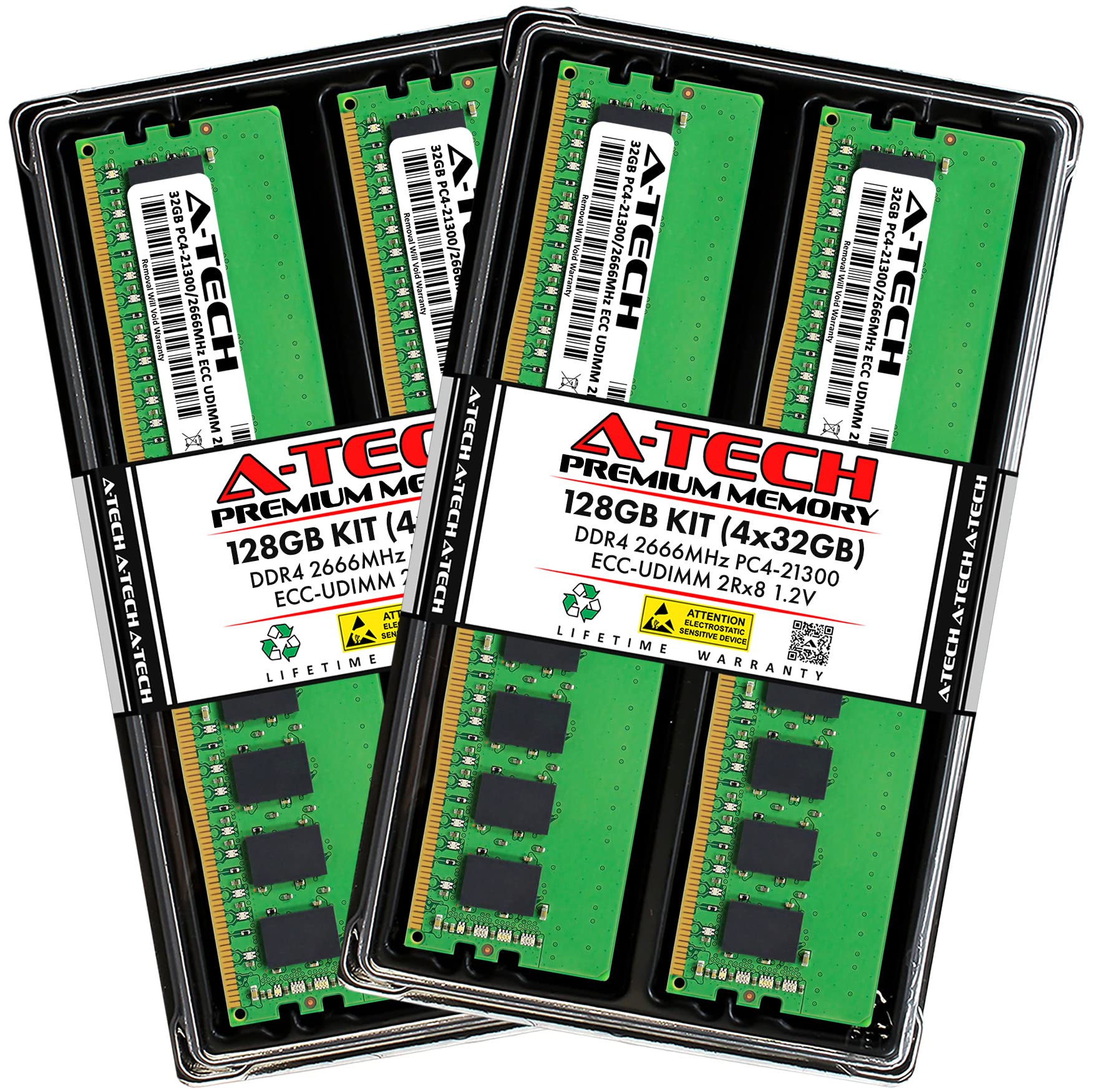 Amazon.co.jp: A-Tech Server 128GB キット (4 x 32GB) 2Rx8 PC4-21300